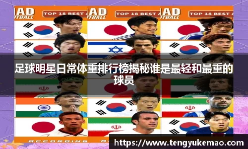 足球明星日常体重排行榜揭秘谁是最轻和最重的球员